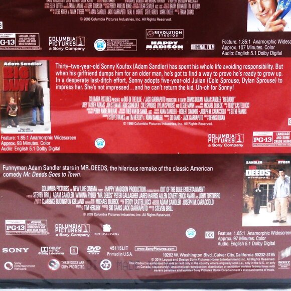 The Laugh Out Loud 4-Movie DVD ADAM SANDLER Collection 50 FIRST DATES ~ NEW! - Picture 4 of 4